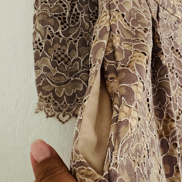 Elegant Lace Dress with Floral Pattern - Picture 4 of 10